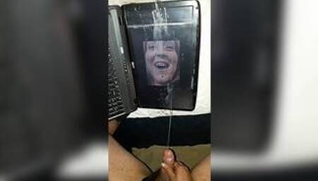 Pre-cum, pissing + Big Cum tribute for Dharma