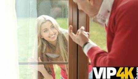 Old guy told Russian girl Ellen Jess she must spread her legs