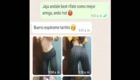 Le Digo a mi mejor amiga que estoy caliente y me manda video