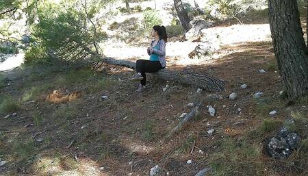 Outdoor sex, good fucking and risky blowjob