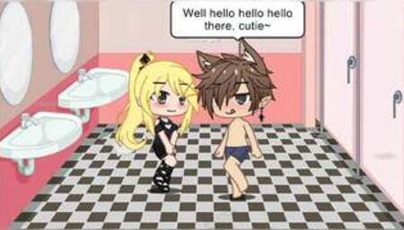 I got seduced and cheated on my gf in public~ | Gacha Straight Sex (with sound)