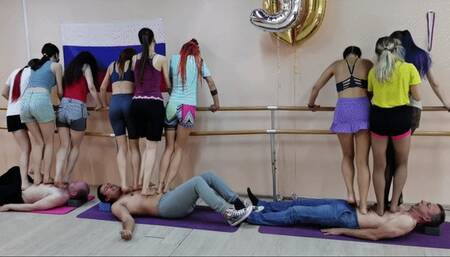 Jubilee multitrampling contest #50 (Part 1): trample dance & incessant jumping & body busting & running on torso