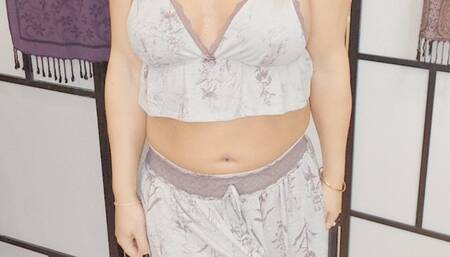 Trans woman teaser showing tits, ass, and lady-dick