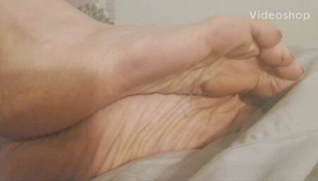 Exposing my dirty soles