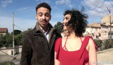 Deepthroat for beautiful Azylis and her lucky boyfriend