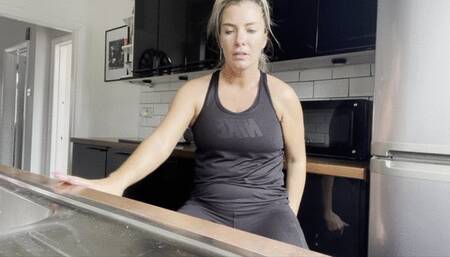 Trainer & sock removal after exercise