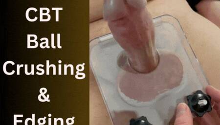 Femdom CBT Ball Crushing & Edging Handjob