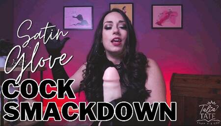 Satin Glove Cock Smackdown