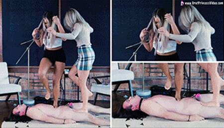 Amber and Ava - Beta Tested as New Throw Rug ( 3 View Version )