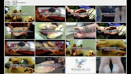 #ANGERBLASTERS vol:VI - Samantha's Massive Sweaty BBW Soles Gut-Wrenching Projectile Nutloads- 10Year Recap