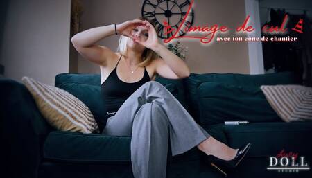 Limage de cul avec ton cône de chantier