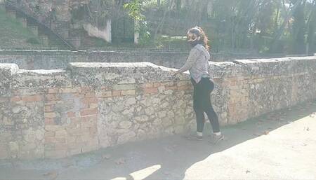 OUTDOOR SEX IN THE MOUNTAIN FLASHING AND BLOWJOB BY STRANGER HIKER