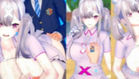 [Hentai Game Koikatsu! ]Have sex with Big tits Vtuber Sukoya Kana.3DCG Erotic Anime Video.