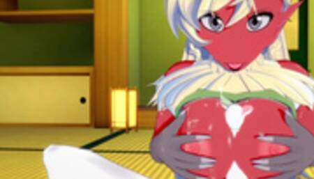 Pokemon Hentai - Pokemon Hentai - Cinderace Gets Cum On Blaziken's Tits Then Fucks Her