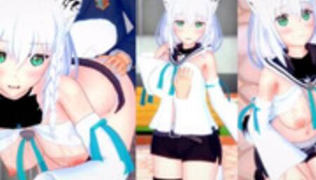 [Hentai Game Koikatsu! ]Have sex with Big tits Vtuber Shirakami Fubuki.3DCG Erotic Anime Video.