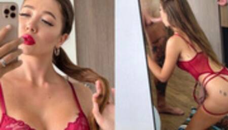 My stepsister seduced me when we stayed home alone