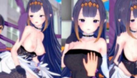 [Hentai Game Koikatsu! ]Have sex with Big tits Vtuber Ninomae Ina'nis.3DCG Erotic Anime Video.