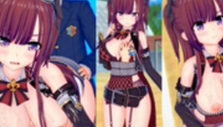 [Hentai Game Koikatsu! ]Have sex with Big tits gilr nako. 3DCG Erotic Anime Video.