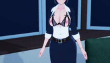 3D/Anime/Hentai: Step Mom visits step sons room at night after work at the office and gets fucked!!