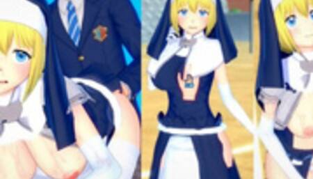 [Hentai Game Koikatsu! ]Have sex with Big tits Fire Force Sister Iris.3DCG Erotic Anime Video.