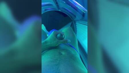Tanning and jerking off