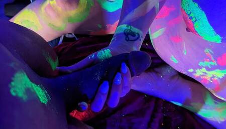 Blacklight banging and blowing