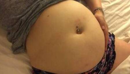 Swollen Belly Girl Bloated Belly Gurgles