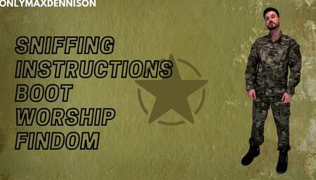 Gay soldier Sniffing instructions boot worship findom mindfuck