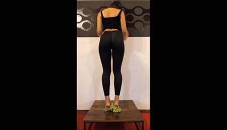 Melina Barefoot Grape Crushing