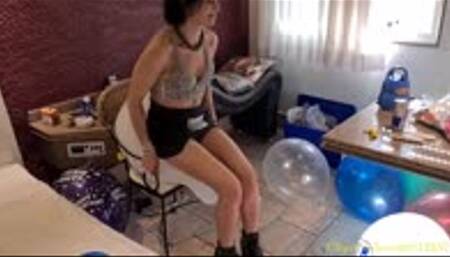 Sweet Angel Sits to Pop on The Chair