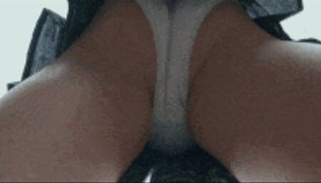 Truancy Prt 2- Upskirt Dirty Panties and a lamposting