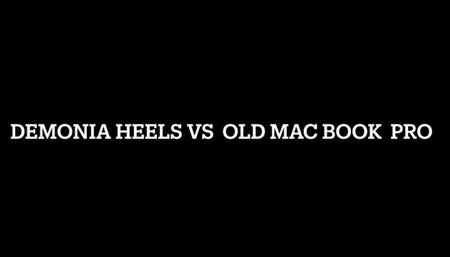 Demonia heels v mac book