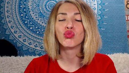 I wrinkle nose and smell lips