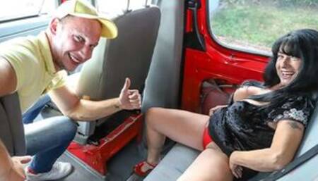 Granny fucks me on my way home