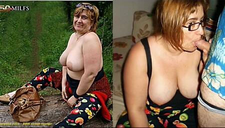 Maryelle Tillie luscious mature hooker dressed undresse