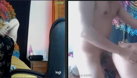 Colombian Whore in Split Screen