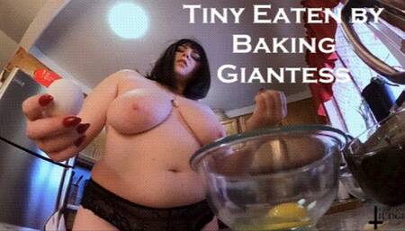 Tiny Eaten by Baking Giantess SD