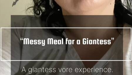 Messy Meal for a Giantess
