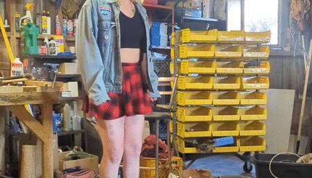 Puking in the garage