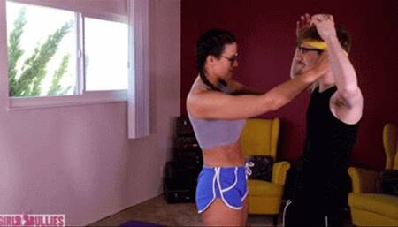 Humiliating Workout With Step-Sis