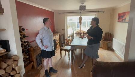 Anty Gets an OTK spanking 1