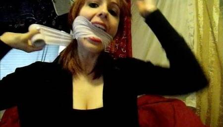 Naughty Ex-Girlfriend Loves To Be Gagged!