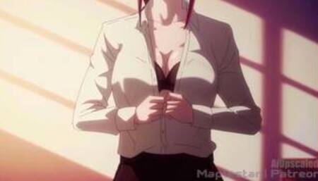 4K Chainsaw man, Denji finally gets his treat from Makima. Ai Upscaled | Maplestar