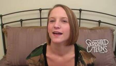 Watch this brand new teen deep throat a fat cock