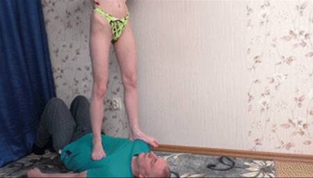 Slutty babe in perfect lingerie tramples sick pal, vf2633x 1080p