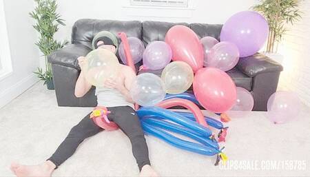 Boy Girl Balloon Popping