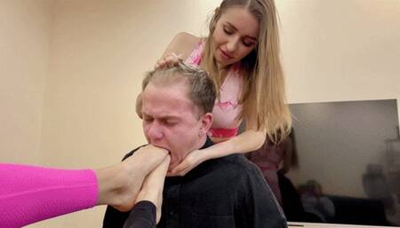 Jucy and Agma Hard Foot Humiliation Femdom And Gonzo Foot Domination With Kira (WMV HD 720p)