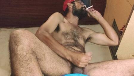 Redneck Smoking on Masturbation