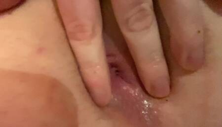 More finger fucking and gaping my tight wet hole