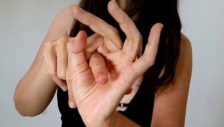 Amazing hands fetish teasing with two porn songs